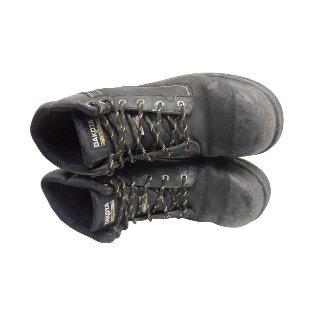 Dakota Men's 6'' 877 Steel Toe Steel Plate Work Boots Black Size 13M - Picture 4 of 9